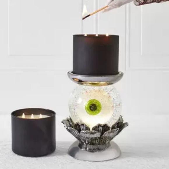 Bath & Body Works EYEBALL Candle Holder Water Globe Large...